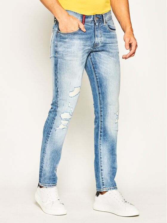 Armani Exchange Džinsai 3HZJ13 Z1DJZ 1500 Mėlyna Slim Fit • Modivo.lt