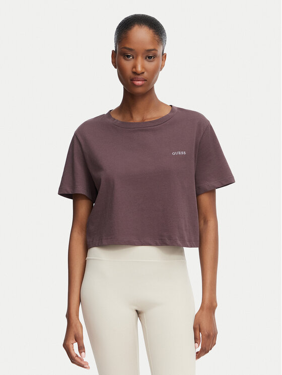 Guess Guess T-shirt V6GI17 K2984 Marrone Regular Fit