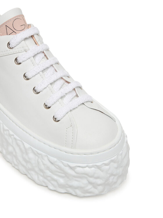 AGL AGL Sneakersy Magma D776001PGKA076A634 Biela
