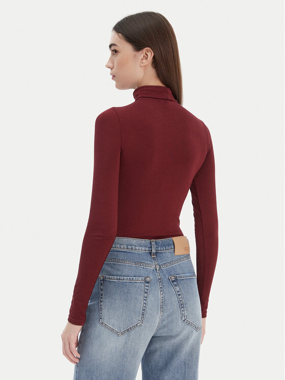 Wolford Wolford Боді Colorado 75083 Бордовий Slim Fit