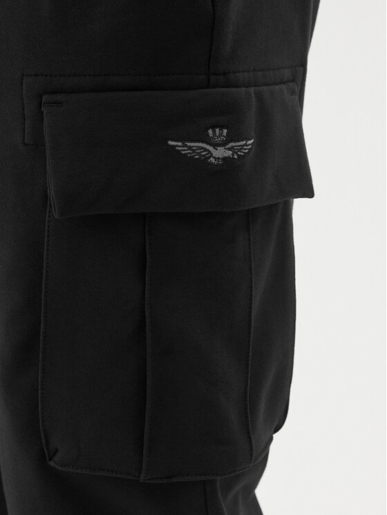 Aeronautica Militare Aeronautica Militare Sportinės kelnės 261PF1020UF00674 Juoda Regular Fit