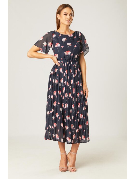 QUIOSQUE QUIOSQUE Sukienka codzienna 4LT003 Granatowy Regular Fit