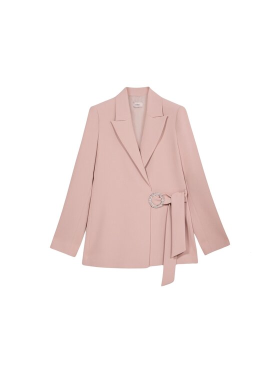 Oltre Oltre Giacca di transizione Q791R104578N006 Rosa Baggy Fit