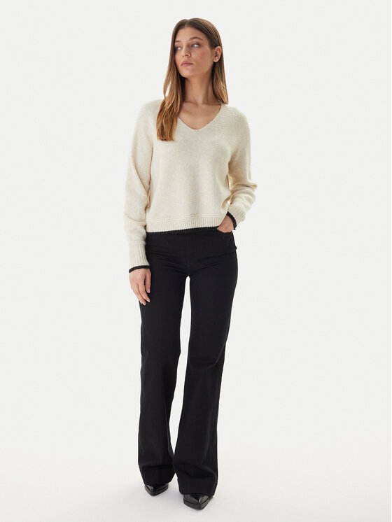 Vero Moda Vero Moda Pulover Aquarius 10331898 Bej Regular Fit