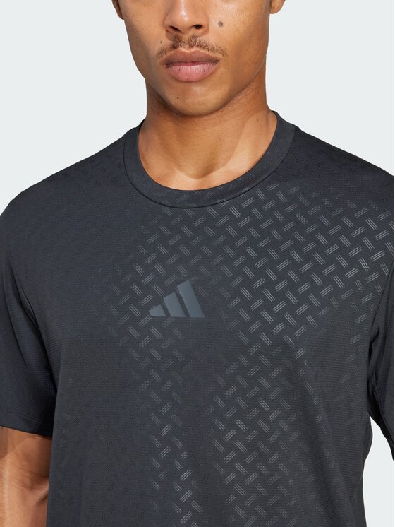 adidas adidas Koszulka techniczna PrimeLift 3-Stripes Tee Czarny Slim Fit