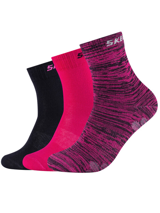 Skechers Skechers Skarpety krótkie Skechers 3PPK Wm Mesh Ventilation Socks Różowy