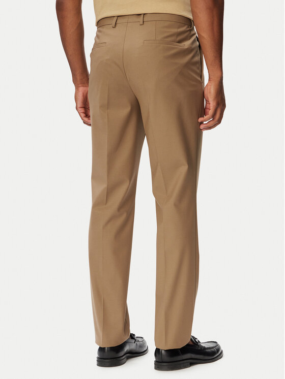 HUGO HUGO Obleka Henry-Getlin253X 50567894 Temno bež Slim Fit