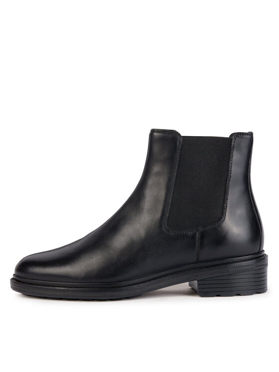 Geox Geox Jātnieku stila puszābaki D Walk Pleasure D36TGE 00043 C9999 Melns