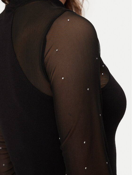 Noisy May Noisy May Bluză Maya 27032594 Negru Regular Fit