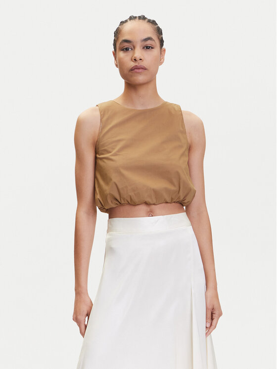 Marella Marella Top Chiatta 2515161132 Marrone Regular Fit