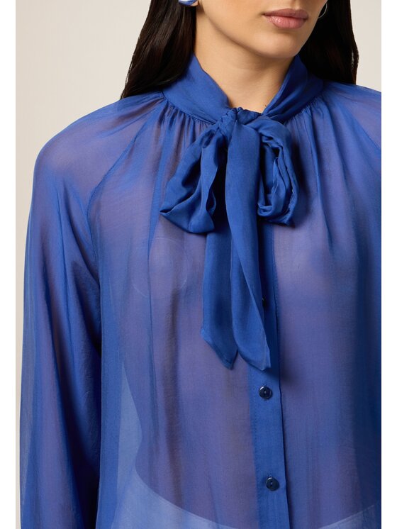 Oltre Oltre Camicia 5016J000836N024 Blu Regular Fit