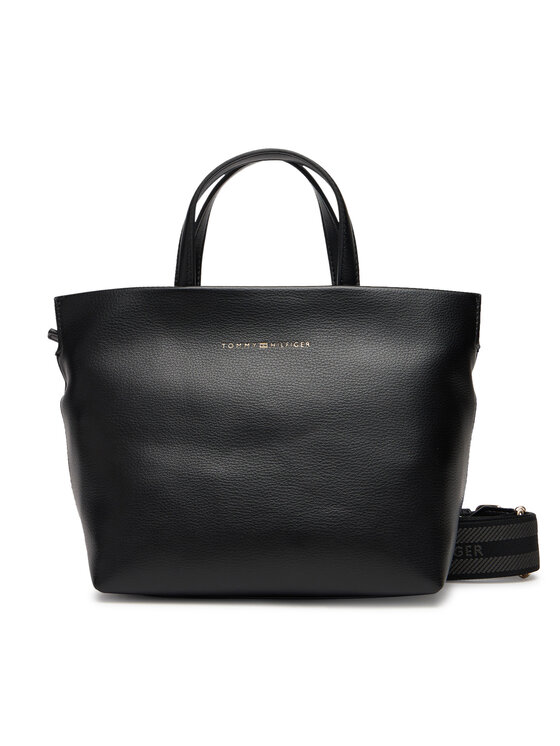 Tommy Hilfiger Tommy Hilfiger Ročna torba Th Logotape AW0AW17694 Črna