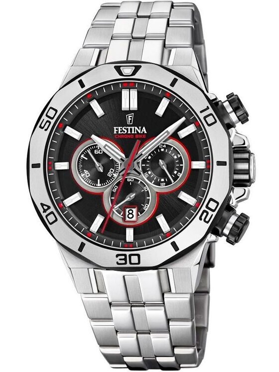 Festina Festina Zegarek F20448/4 Srebrny