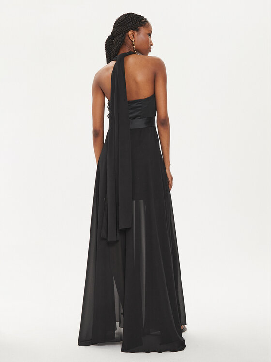 Fracomina Fracomina Abendkleid FQ24SD3018W41201 Schwarz Regular Fit