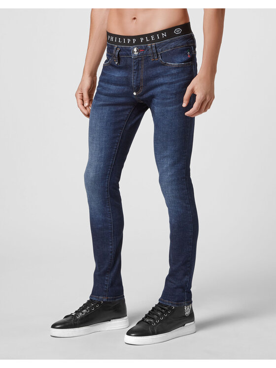 PHILIPP PLEIN PHILIPP PLEIN Jeansy 4131 Světle modrá Slim Fit