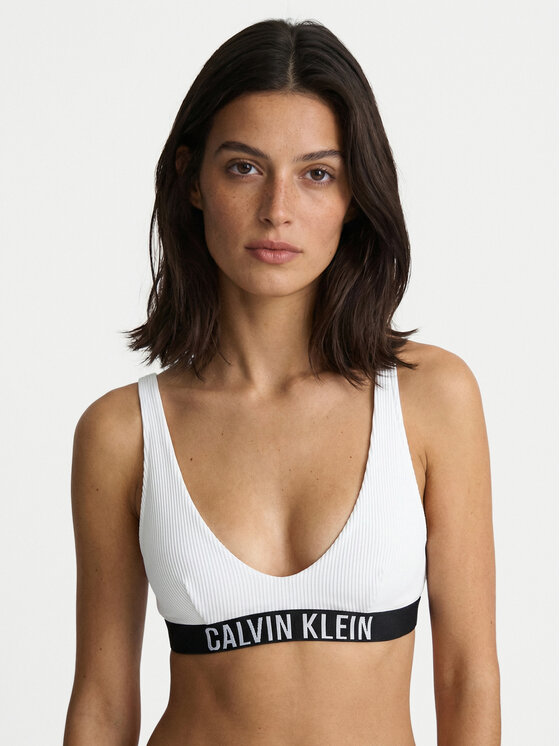 Calvin Klein Swimwear Bikini partea de sus LV00Q61211 Alb