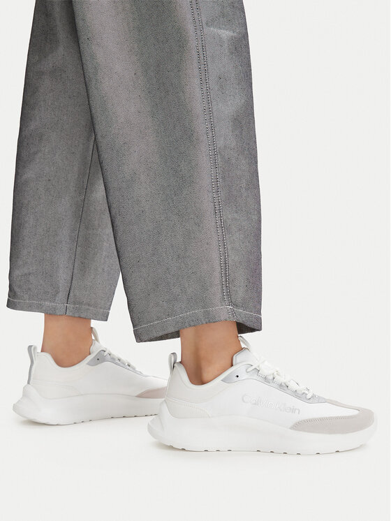 Calvin Klein Sneakers Light Eva Runner Nyl-Sue HW0HW03149 Alb