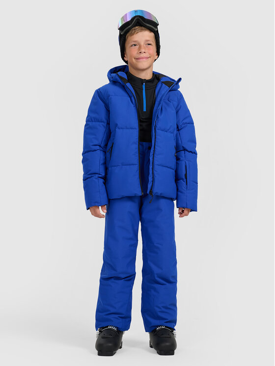 4F 4F Kurtka narciarska BASIC SKI Niebieski Regular Fit