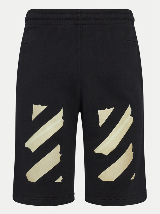 Off-White Off-White Sportovní kraťasy OMCI006G20FLE0041061 Černá Regular Fit