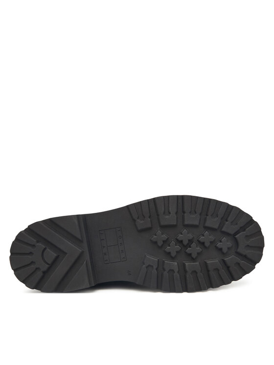 Tommy Jeans Tommy Jeans Klassische Stiefeletten Tjm Chelsea Leather Wl EM0EM01670 Schwarz
