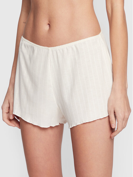 Pantaloncini del pigiama 6335011 Écru Relaxed Fit