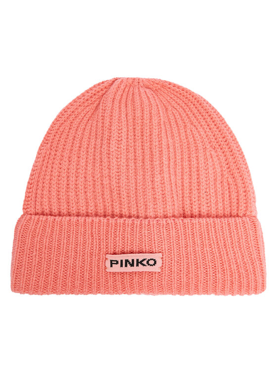 PINKO Pinko Mütze Lambkin Cuffia AI 24-25 BLK01 104489 A1CH Korallenfarben