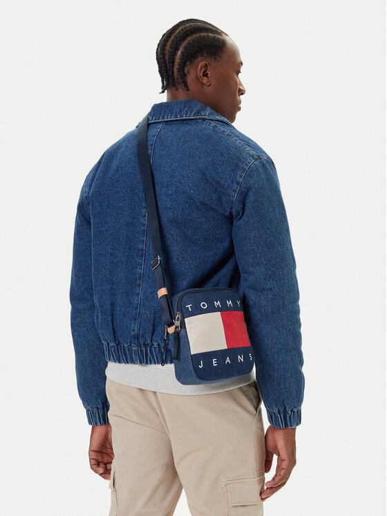 Tommy Jeans Saszetka Tjm Archive Denim Reporter AM0AM13814 Niebieski