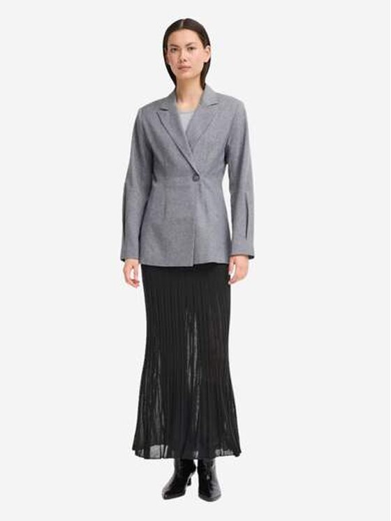 ICHI ICHI Φούστα maxi Gonna ihboston sk2 Μαύρο Regular Fit