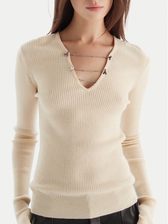 Patrizia Pepe Patrizia Pepe Пуловер 2K0331/K7S0-ecW405 Екрю Regular Fit