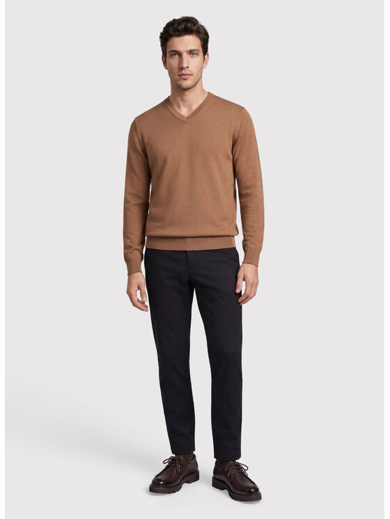 Pako Lorente Pako Lorente Sweter P26WN-2X-010 Brązowy jasny Straight Fit