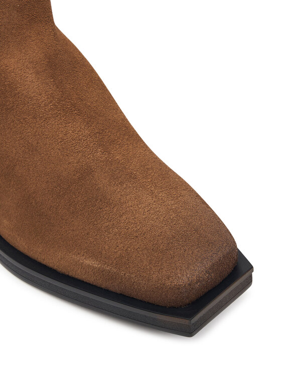 Tommy Jeans Tommy Jeans Botki Tjw Suede Cowboy Boots EN0EN03142 Brązowy