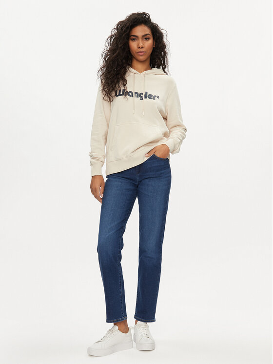 Wrangler Wrangler Džemperis 112350335 Écru Regular Fit