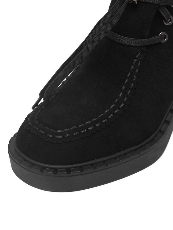 Simple Simple Šnurovacia obuv SIMPLE-SL-34-02-000074 201 Čierna