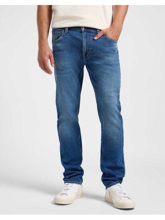 Lee Lee Jeansy 112363710 Niebieski Regular Fit