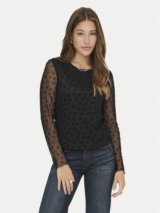 ONLY ONLY Blúz Siena 15362924 Fekete Regular Fit