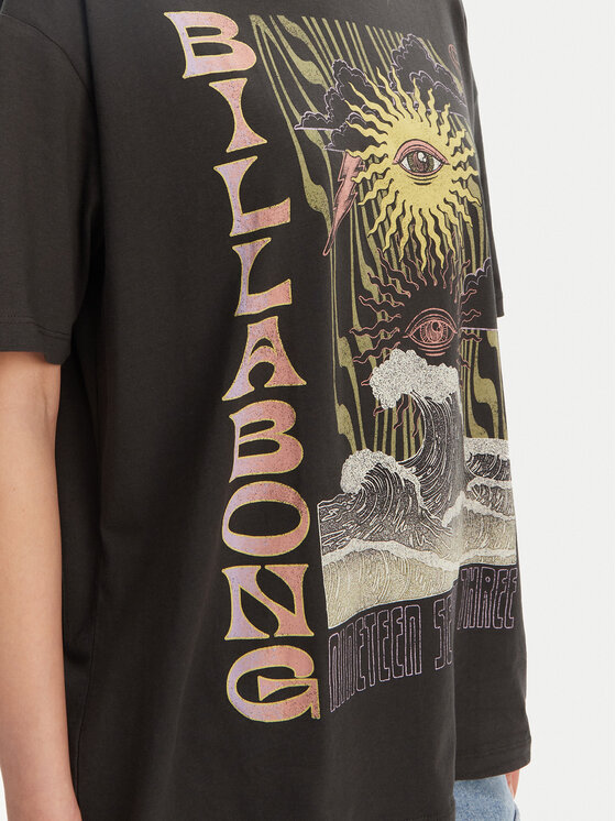 Billabong Billabong T-shirt EBJZT00443-KTA0 Crna Regular Fit