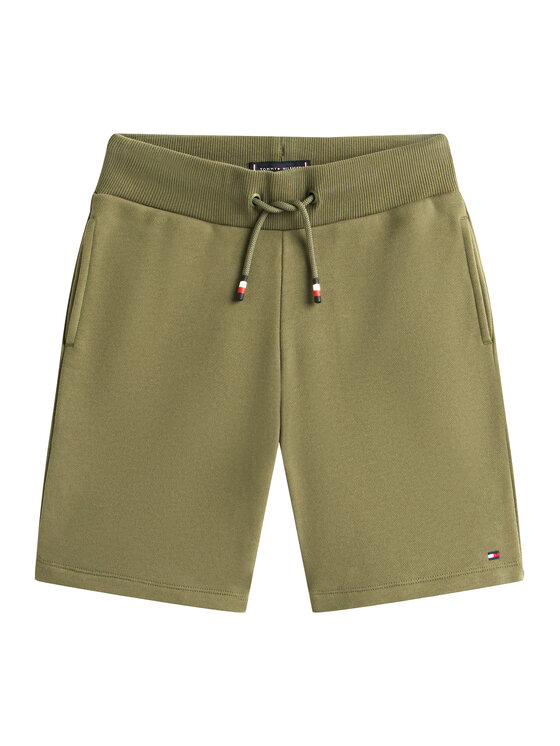 Tommy Hilfiger Tommy Hilfiger Tricou Essential Logo KB0KB09666 Verde Regular Fit