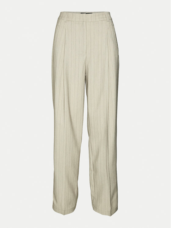 Vero Moda Vero Moda Medžiaginės kelnės Meli 10319631 Smėlio Straight Fit