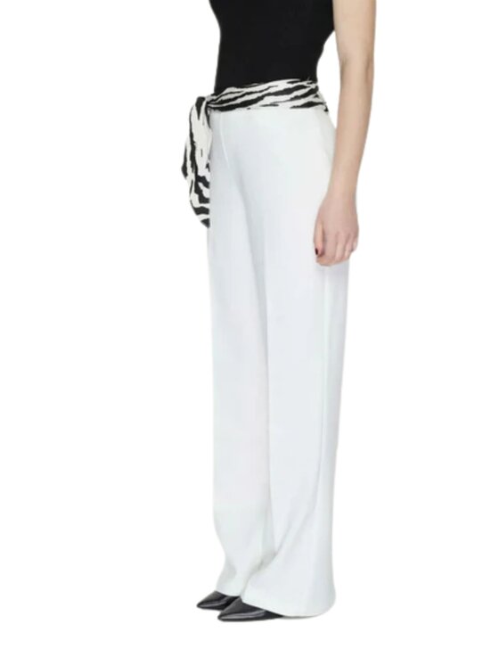 ONLY ONLY Παντελόνι γυναικείο Pantaloni onladora hw belt flared Λευκό Regular Fit