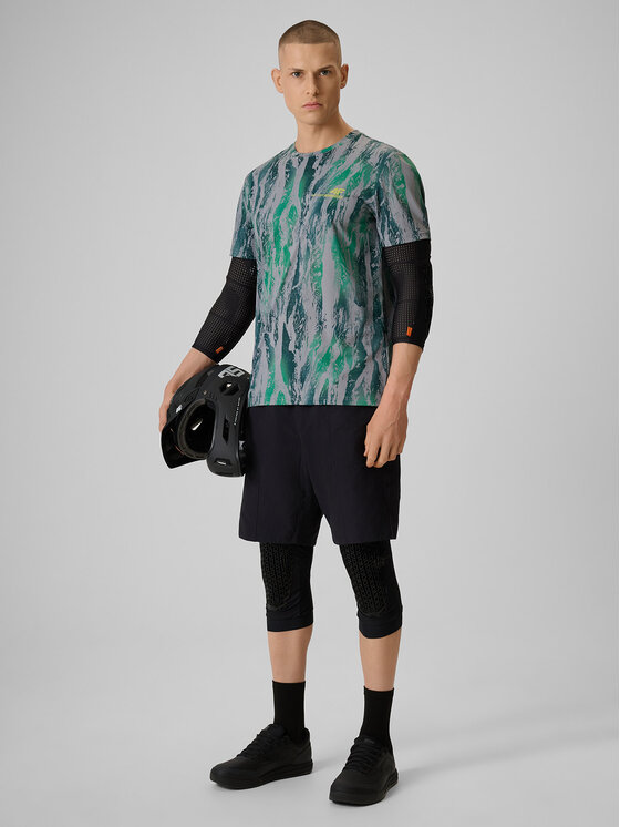 4F 4F Koszulka rowerowa GET LOST FEEL FOUND Zielony Regular Fit