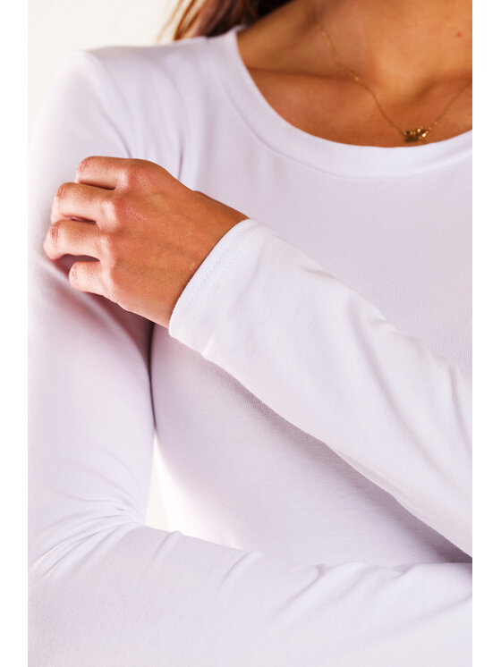 Infinite You Infinite You Bluzka M288 Biały Basic Fit