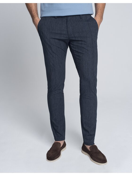 Borgio Borgio Spodnie materiałowe alife Granatowy Slim Fit
