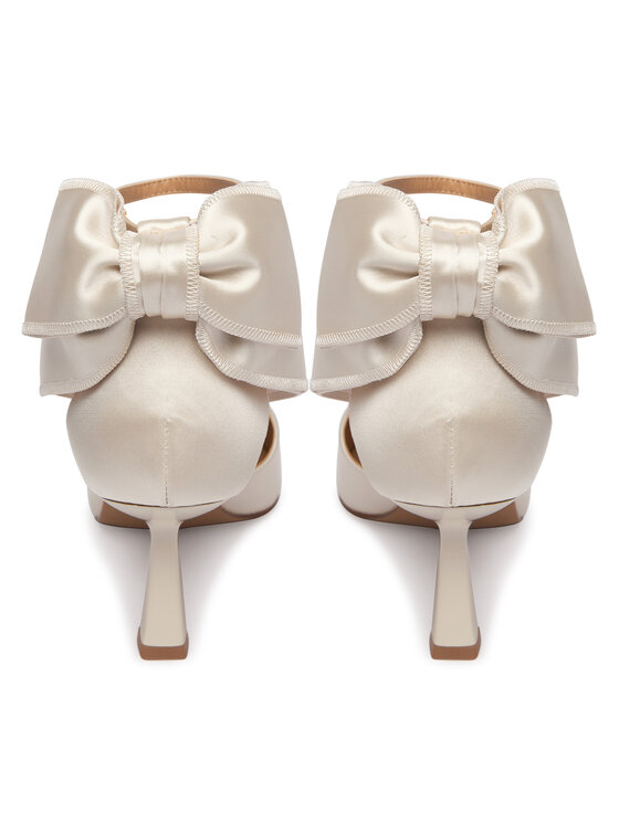 Steve Madden Steve Madden Čevlji z visoko peto Fiorela 11005137 Écru