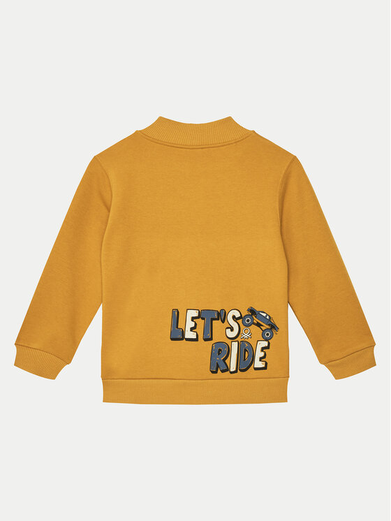 United colors of benetton yellow sweatshirt best sale