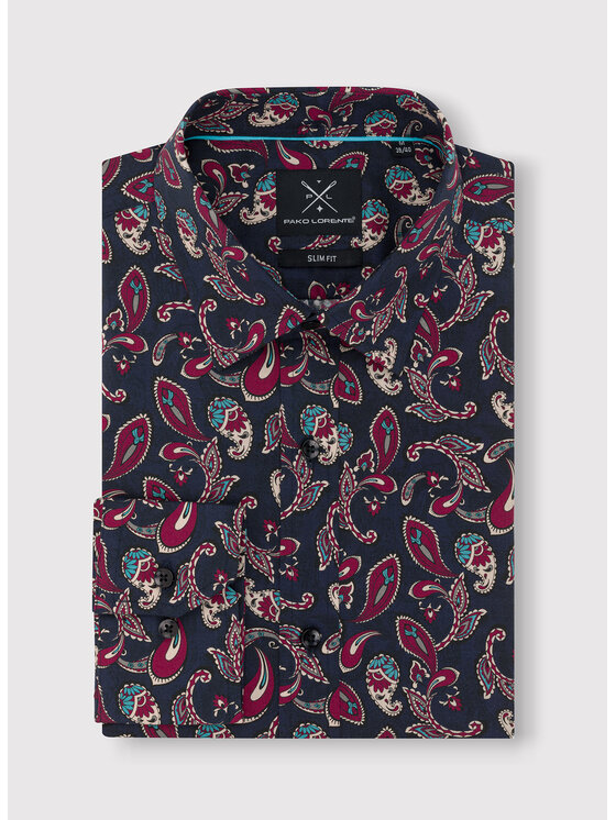 Pako Lorente Pako Lorente Koszula P24SF-1X-014-G Granatowy Slim Fit