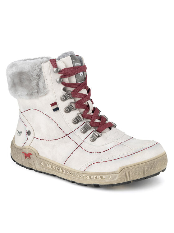Mustang Mustang Botine 1290-607 Alb