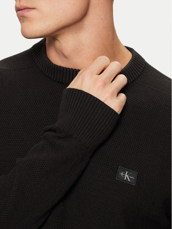 Calvin Klein Jeans Calvin Klein Jeans Sweter J30J326746 Czarny Relaxed Fit