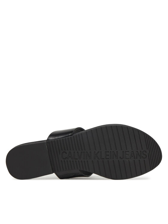Calvin Klein Jeans Calvin Klein Jeans Šlepetės per pirštą Flat Sandal Toepost Mg YW0YW01691 Juoda
