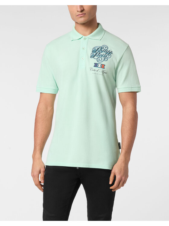 PHILIPP PLEIN PHILIPP PLEIN Polo 24915 Zielony Slim Fit