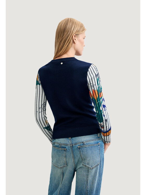 Desigual Desigual Πουλόβερ JERS_MARINO Μπλε Casual Fit